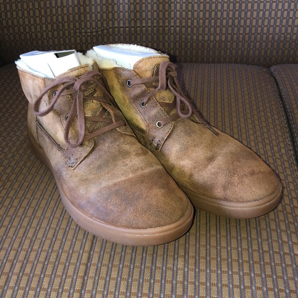 UGG Men’s Kramer Bomber Chestnut Boots Size 11 - Picture 1 of 16